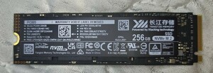 [中古・使用期間3日間]YANGTZE MEMORY NVME M2 2280 SSD 256GB PC005-256GB