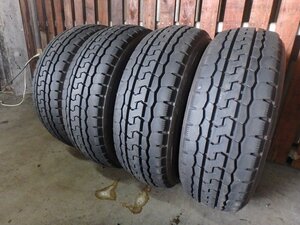 L211 送料無料【215/65R15 110/108】ヨコハマ TY285 ミックスタイヤ 4本 2019年製 約8分山