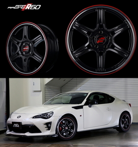 [業販限定販売] [新品] [16インチ] [RMP RACING R60] [6J+43] [205/60R16] [トヨタ - ライズ] [MID] [ブラック/リム レッドライン]