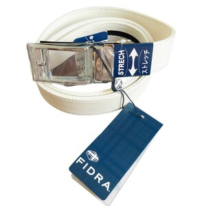 未使用 FIDRA ベルト ホワイト キーリットベルト フェイクレザー ゴルフウェア メンズ 正規品 