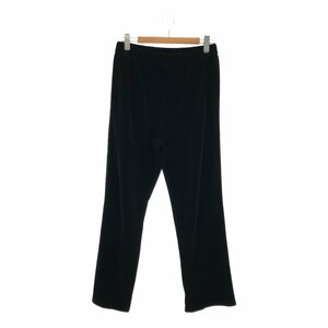 LAD MUSICIAN 22/SS 2122-658 GATHER STRAIGHT PANTS ギャザーストレートパンツ ベロアイージーパンツ サイズ46(Lサイズ程度) ブラック