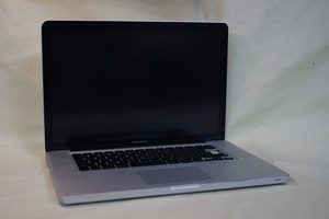 ジャンク品 15.4inchワイドノートパソコン APPLE Macbook Pro Core 2 Duo 4GB HDD320GB HD Bluetooth・カメラ内蔵 通電確認済 代引き可