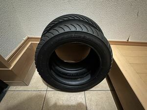 DUNLOP レーシングレインタイヤKR345 前後2レース使用中古①