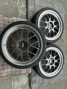 残念3本！BBS LM-R 21×9.0J+34 5/114.3 ガンメタ？ 傷も有り リムも削り跡有り 程度は良く有りませんが リバレルや予備に