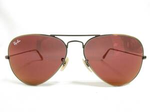 13407◆Ray-Ban レイバン AVIATOR LARGE METAL RB3025 167/2K 58□14 135 サングラス MADE IN ITALY 中古 USED