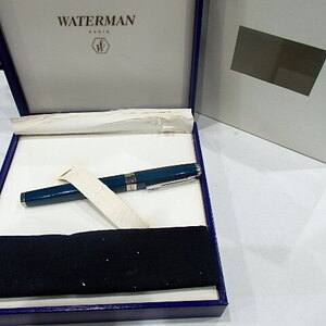 1円スタート激レア WATERMAN ウォーターマン IDEAL ブルー ペン先 IDEAL 18K 750 箱付き 万年筆 32848 11-2