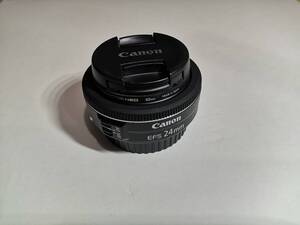 CANON レンズ EF-S 24mm F2.8 STM レンズフィルター付き