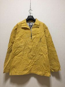 ヨーロッパ古着 NOS デッドストック フレンチワーク Mousqueton ダック地 フィッシャーマンスモックジャケット 辛子色 2XL