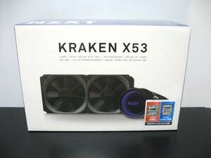 ◆送料無料◆新品◆NZXT◆簡易水冷CPUクーラー◆KRAKEN X53◆RL-KRX53-01◆即決◆