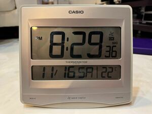 CASIO カシオ wave ceptor THERMOMETER ID-26J-8JF 電波時計 置時計 目覚まし時計