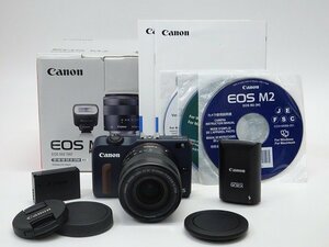 ■□【美品・元箱付】Canon EOS M2 EF-M18-55 IS STM レンズキット ミラーレス 一眼カメラ EF-Mマウント キャノン□■012396007m□■