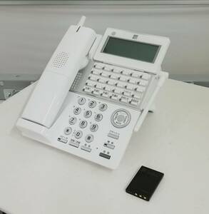 サクサ Saxa PLATIAⅡ プラティア2 カールコードレス CL825 30ボタン電話機 ホワイト 即日発送 一週間返品保証【H24061314】