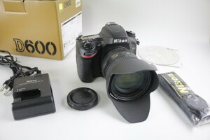 中古 デジタル一眼カメラ ニコン Nikon 600/AF-S NIKKOR 24-85mm 1:3.5-4.5 G ボディ レンズセット 箱 充電器 ストラップ付 現状品