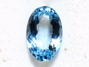 天然アクアマリン ルース 1.153 ct、ソーティング付き、ケース入り