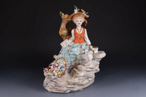 蔵出し品　Meissen　マイセン　少女置物　A140