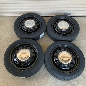 【ネオキャロ】グッドイヤーEG01◆155/65R14◆NBOXタントムーヴワゴンRラパンアルトデイズトコットスペーシアデリカミニ　クローム