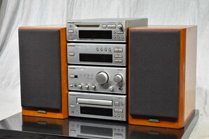 ■TG0904 ONKYO/オンキョー システムコンポ C-705X/T-405X/MD-105TX/K-505TX/A-907X/D-102EX ペア