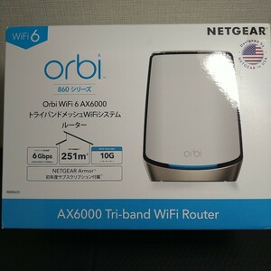 NETGEAR Orbi WiFi6 AX6000 メッシュWiFi 無線LANルーター 11ax トライバンド RBR860S