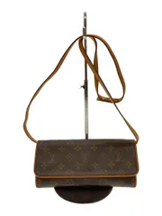 LOUIS VUITTON ポシェット・ツインGM_モノグラム・キャンバス_BRW PVC ブラウン