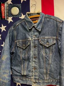 ★ビッグサイズ★46★60s★ビンテージ★USA製★LEVIS★リーバイス★70505 0317★BIGE★デニムジャケット★ブランケット★小パッチ★3rd★