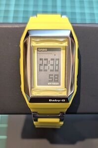 【送料無料】希少 CASIO カシオ Baby-G BG-2200C-9 (3128) 黄色 イエロー カスケットブレス 海外モデル