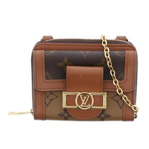 LOUIS VUITTON ルイヴィトン 財布 小銭入れ/コインケース M80724 Brown PVC ミニ ポルトフォイユ・コンパクトドーフィーヌ