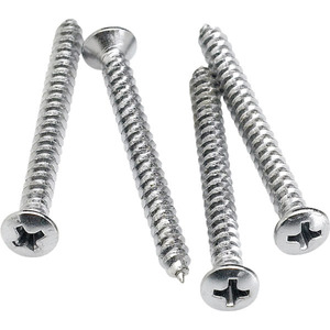 Fender Neck Mounting Screws (4) (Chrome)【フェンダー】