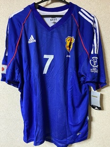 ■貴重■【HIDE中田英寿】《選手支給仕様》侍ブルー日本代表H/将軍◆日韓 FIFA W杯2002大会エンブレム入り新品未使用タグ付 デッドストック