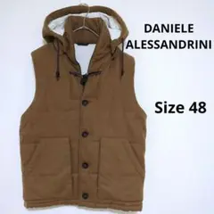 DANIELE ALESSANDRINI フーデッド ダウンベスト ジャケット