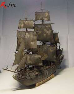 黒真珠 木製船 1/96スケール 船 帆船 ボート ヨット 木製 模型 モデルキット プラモデル キット 組み立て式