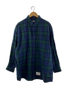 WTAPS◆長袖シャツ/-/コットン/グリーン/チェック/221TQDT-SHM03/COTTON FLANNEL