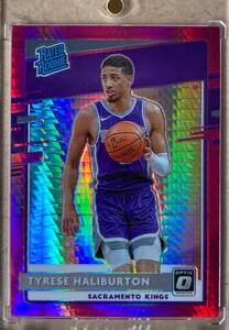 2020-21 Panini Donrusss Optic Hyper Pink Prizm Tyrese Haliburton タイリース・ハリバートン RC