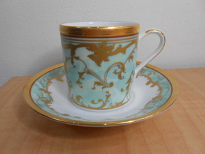 Noritake ノリタケ　カップ＆ソーサー　ジョージアン ターコイズ　現状品　#45812