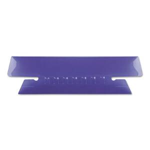 【中古】Hanging File Folder Tabs, 1/3 Tab, 3 1/2 Inch, Violet Tab/White Insert