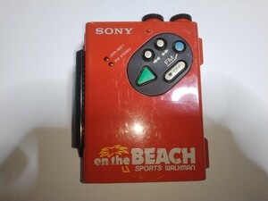動作　WM-F5　カセット　スポーツ　ウォークマン　on the BEACH　Walkman　SONY　ソニー