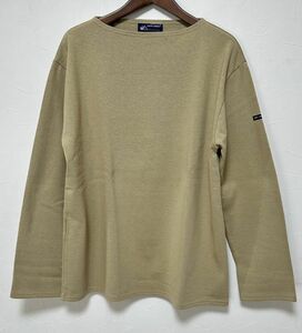 セントジェームス ウエッソン 無地 T6サイズ 長袖 Tシャツ カットソー SABLE ベージュ SAINT JAMES OUESSANT SOLID