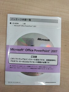 ◎(E0036) Microsoft Office PowerPoint 2007 プロダクトキー付 日本語OEM 正規オフィス パワーポイント未使用未開封品