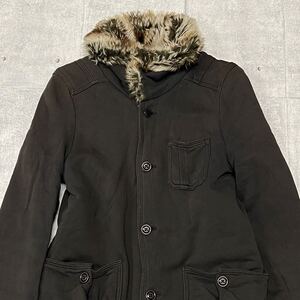 DIESEL ボアコート ボアジャケット 起毛 スウェット素材 ディーゼル　　やわらかくてしっかりした上質素材 イタリアブランド 正規品 YL1028