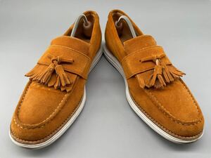 COLE HAAN コールハーン C12232 8M≒25.5cm レザーシューズ レザースニーカー ドレスシューズ タッセルローファー フリンジ テラコッタ