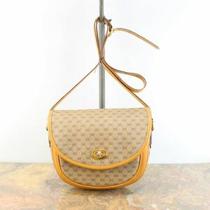 OLD GUCCI GG PATTERNED TURN LOCK SHOULDER BAG MADE IN ITALY/オールドグッチGG柄ターンロックショルダーバッグ