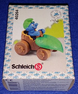 即決 送料無料 Schleich S 40264 SMURF スマーフ 葉っぱカー 車 BOX フィギュア 同梱可