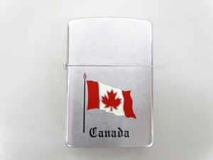 1988製 ZIPPO ジッポ CANADA NIAGARA FALLS. ONTARIO カナダ ナイアガラ オンタリオ 国旗 シルバー 銀 オイル ライター