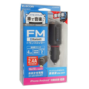 エレコム FMトランスミッター LAT-FMBTB03BK ブラック [管理:1100044125]