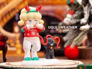 ☆希少!POP MART ポップマート サテュロスロリー SATYR RORY Cozy Winter Time シリーズ「UGLY SWEATHER」フィギュア 人形 玩具 グッズ