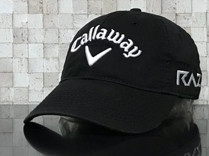 【未使用品】329E 訳あり★Callaway Golf キャロウェイ ゴルフ キャップ 帽子 上品で高級感のあるブラックにシリーズロゴ《FREEサイズ》