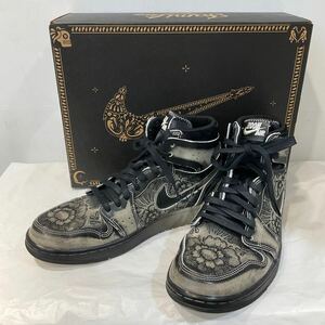 NIKE ナイキ スニーカー AIR JORDAN 1 HIGH ZOOM CMFT2 エアジョーダン1 ハイ ズーム FAMILIA FQ8155-010 ブラック 柄 27.5cm 687796