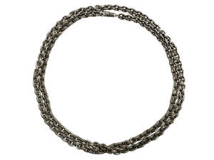 30インチ CHROME HEARTS クロムハーツ PAPER CHAIN 30 PPR CHN ペーパーチェーン ネックレス 14K SILVER925 東京店インボイス原本付属