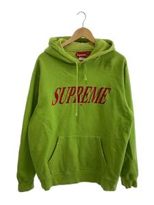 Supreme◆20SS/Crossover Hooded Sweatshirt/パーカー/L/コットン/グリーン/無地//