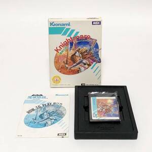 MSX 魔城伝説 箱説付き 痛みあり 動作確認済み コナミ MSX Majou Densetsu / Knightmare CIB Tested Konami RC739