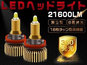 送料無料 最強 philipsを凌ぐ 二代目 LEDヘッドライト フォグランプ 21600LM 360度発光 HB4 車検対応「WP-KHS-HB4-LED」